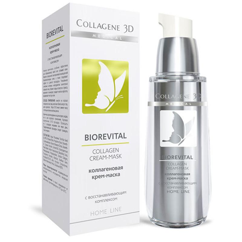 Крем маска для лица biorevital, 30 мл,, collagene 3d medical Крем-маска для лица BIOREVITAL, 30 мл,, COLLAGENE 3D Medical — изображение 1