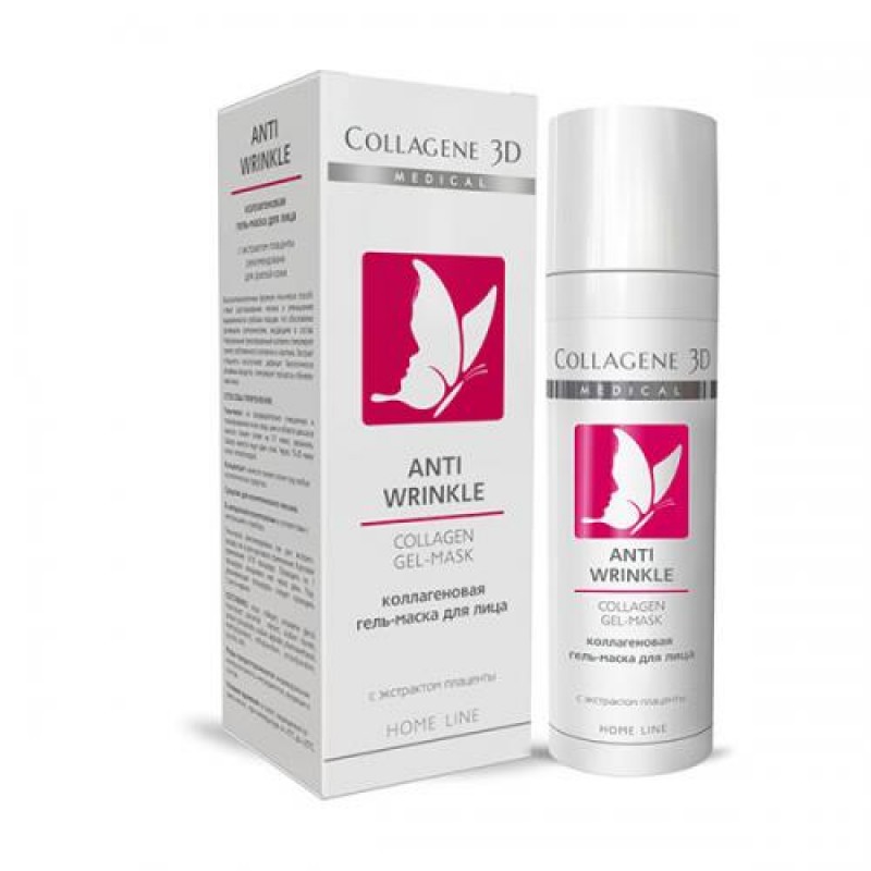 Гель маска anti wrinkle с плацентолью, 30 мл,, collagene 3d medical Гель-маска ANTI WRINKLE с плацентолью, 30 мл,, COLLAGENE 3D Medical — изображение 1