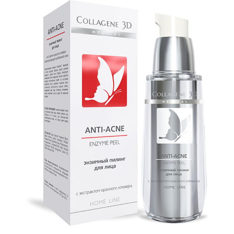 Гель пилинг для лица энзимный anti acne, 30 мл,, collagene 3d medical Гель-пилинг для лица энзимный ANTI-ACNE, 30 мл,, COLLAGENE 3D Medical — изображение 1