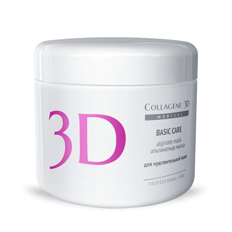 Альгинатная маска для лица и тела basic care с розовой глиной, 200 гр,, collagene 3d medical Альгинатная маска для лица и тела BASIC CARE с розовой глиной, 200 гр,, COLLAGENE 3D Medical — изображение 1