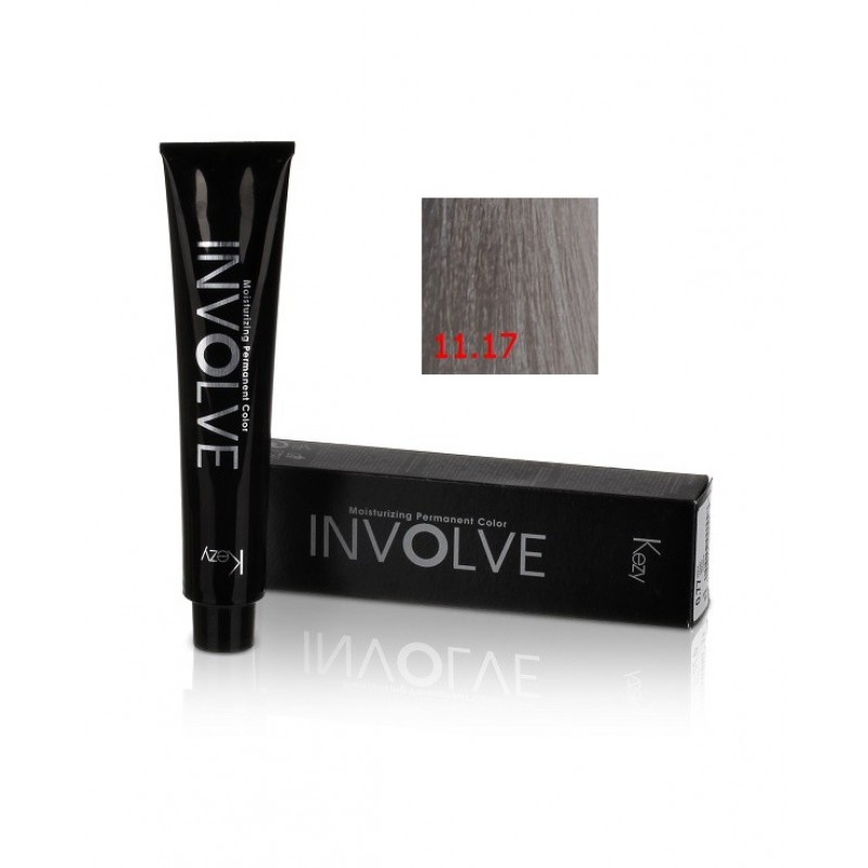 involve color 11.17 Стойкая крем краска для волос 100 мл kezy 801117 Involve color 11.17 Стойкая крем-краска для волос 100 мл KEZY 801117 — изображение 1