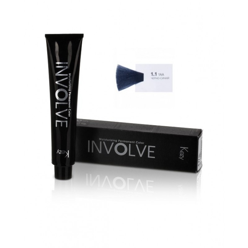 involve color 1.1 Стойкая крем краска для волос 100 мл kezy 80121 Involve color 1.1 Стойкая крем-краска для волос 100 мл KEZY 80121 — изображение 1