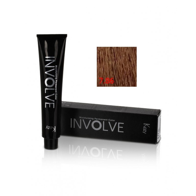 involve color 7.86 Стойкая крем краска для волос 100 мл kezy 80147 Involve color 7.86 Стойкая крем-краска для волос 100 мл KEZY 80147 — изображение 1