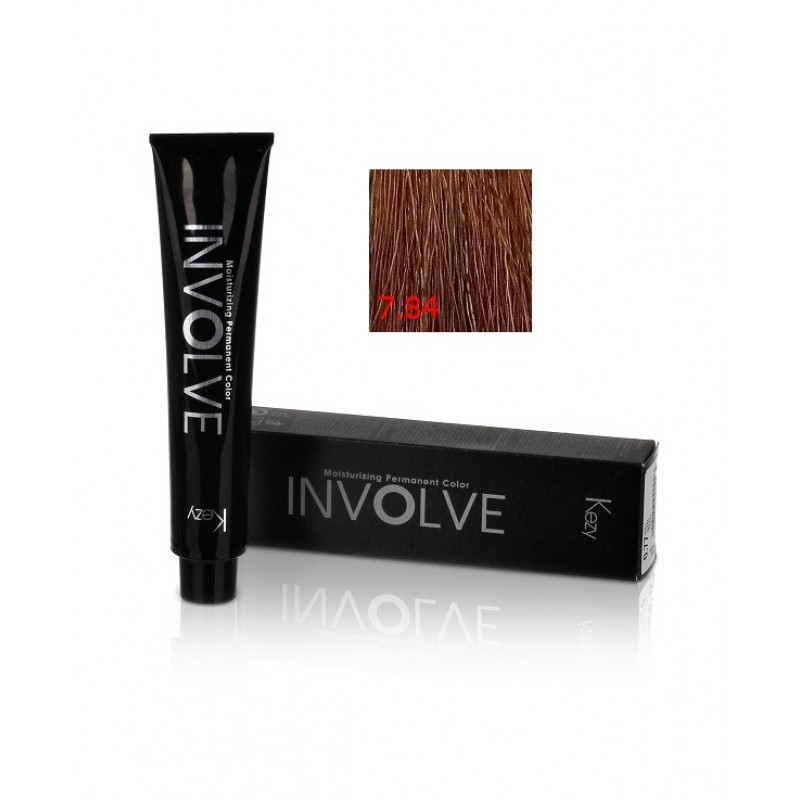 involve color 7.84 Стойкая крем краска для волос 100 мл kezy 80157 Involve color 7.84 Стойкая крем-краска для волос 100 мл KEZY 80157 — изображение 1
