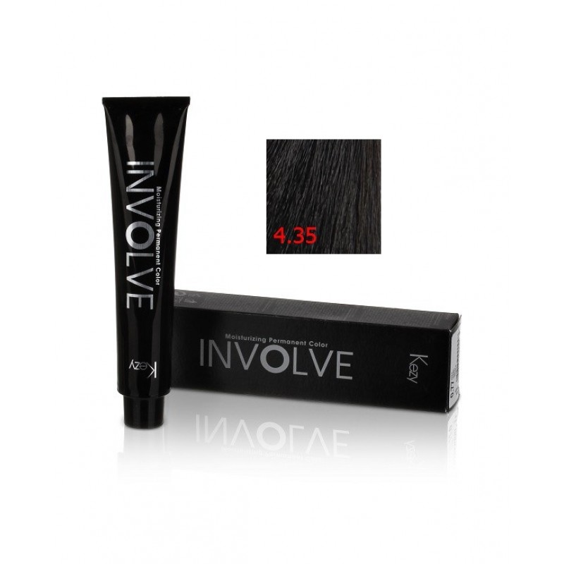 involve color 4.35 Стойкая крем краска для волос 100 мл kezy 80234 Involve color 4.35 Стойкая крем-краска для волос 100 мл KEZY 80234 — изображение 1