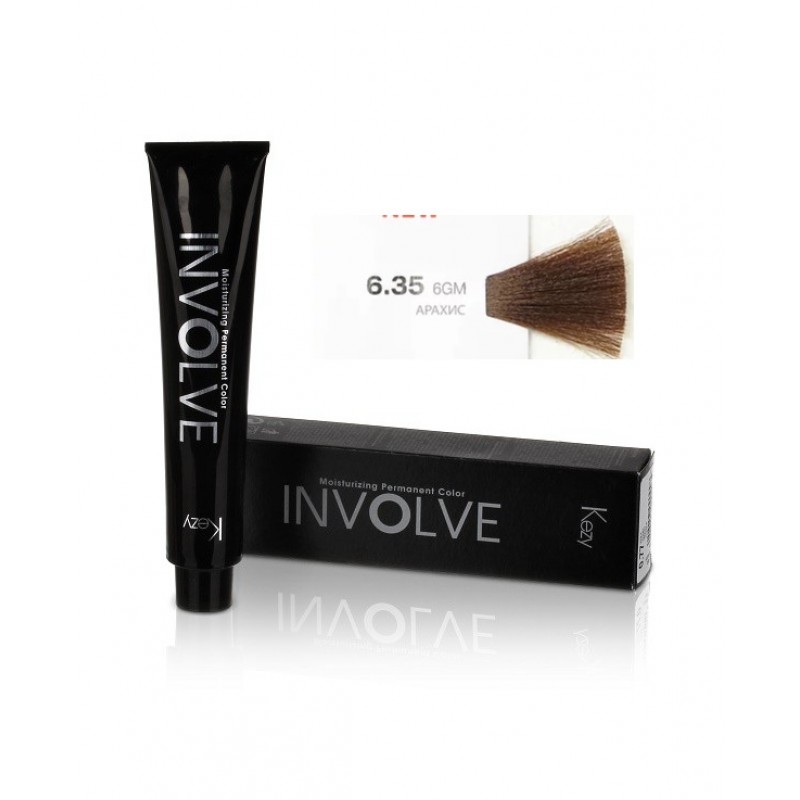 involve color 6.35 Стойкая крем краска для волос 100 мл kezy 80236 Involve color 6.35 Стойкая крем-краска для волос 100 мл KEZY 80236 — изображение 1