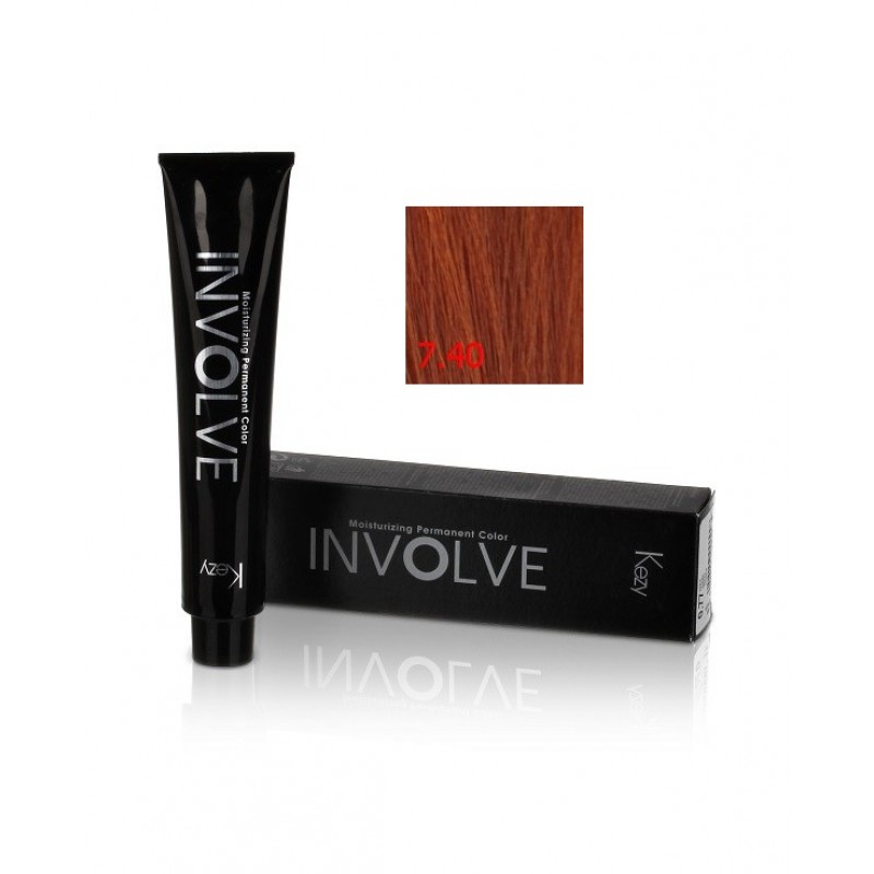 involve color 7.40/7cn Стойкая крем краска для волос 100 мл kezy 80740 Involve color 7.40/7CN Стойкая крем-краска для волос 100 мл KEZY 80740 — изображение 1