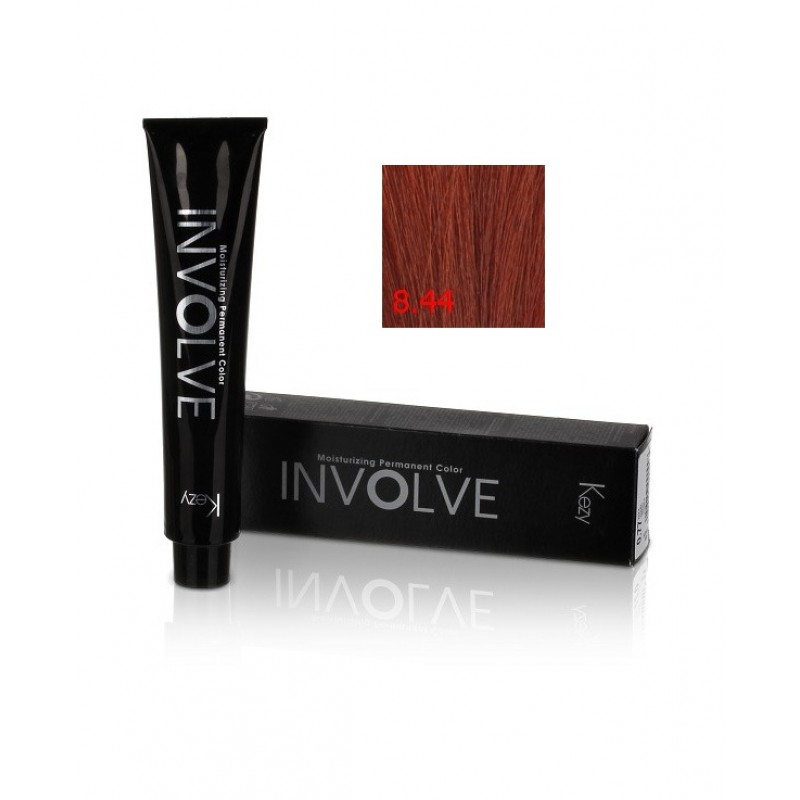 involve color 8.44/8cc Стойкая крем краска для волос 100 мл kezy 80844 Involve color 8.44/8CC Стойкая крем-краска для волос 100 мл KEZY 80844 — изображение 1