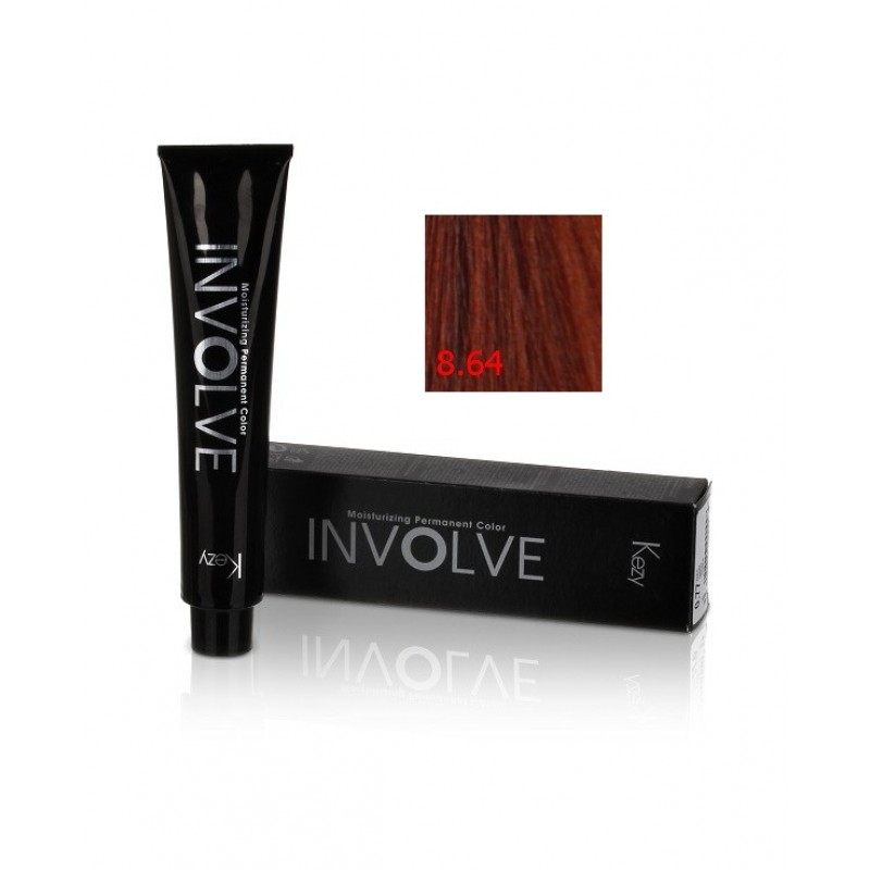 involve color 8.64/8rc Стойкая крем краска для волос 100 мл kezy 80864 Involve color 8.64/8RC Стойкая крем-краска для волос 100 мл KEZY 80864 — изображение 1