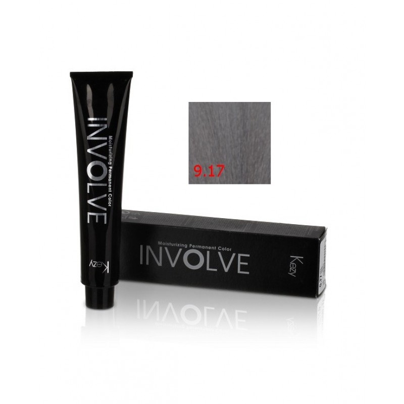 involve color 9.17/9cv Стойкая крем краска для волос 100 мл kezy 80917 Involve color 9.17/9CV Стойкая крем-краска для волос 100 мл KEZY 80917 — изображение 1