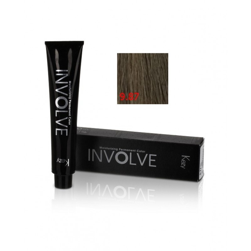 involve color 9.87 Стойкая крем краска для волос 100 мл kezy 80939 Involve color 9.87 Стойкая крем-краска для волос 100 мл KEZY 80939 — изображение 1