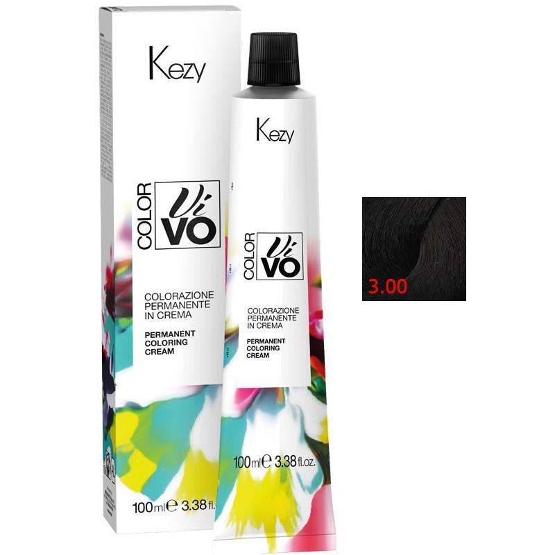 color vivo 3.00 Перманентная крем краска для волос 100 мл kezy 94003 Color Vivo 3.00 Перманентная крем-краска для волос 100 мл KEZY 94003 — изображение 1
