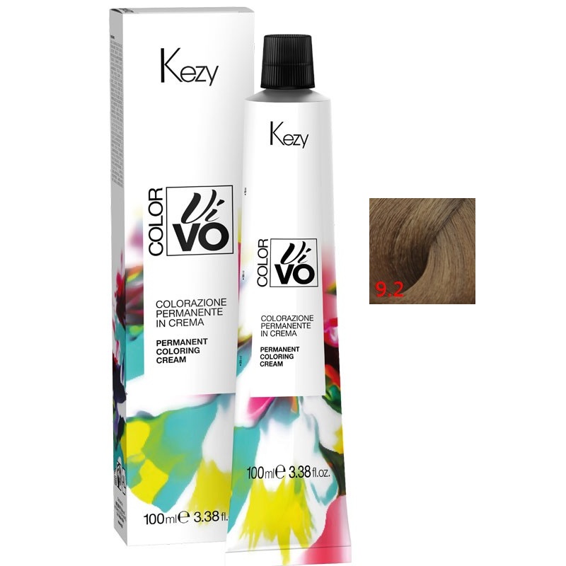 color vivo 9.2 Перманентная крем краска для волос 100 мл kezy 94092 Color Vivo 9.2 Перманентная крем-краска для волос 100 мл KEZY 94092 — изображение 1