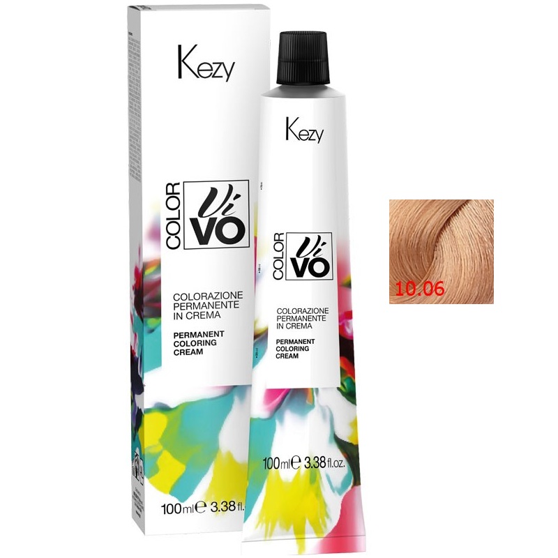 color vivo 10.06 Перманентная крем краска для волос 100 мл kezy 941006 Color Vivo 10.06 Перманентная крем-краска для волос 100 мл KEZY 941006 — изображение 1