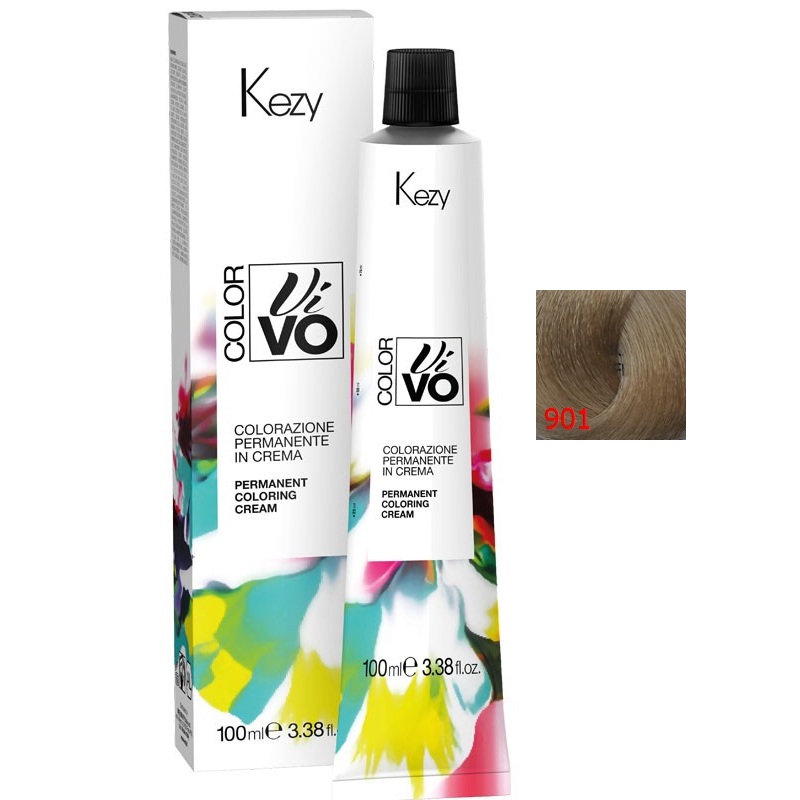 color vivo 901 Перманентная крем краска для волос 100 мл kezy 949011 Color Vivo 901 Перманентная крем-краска для волос 100 мл KEZY 949011 — изображение 1