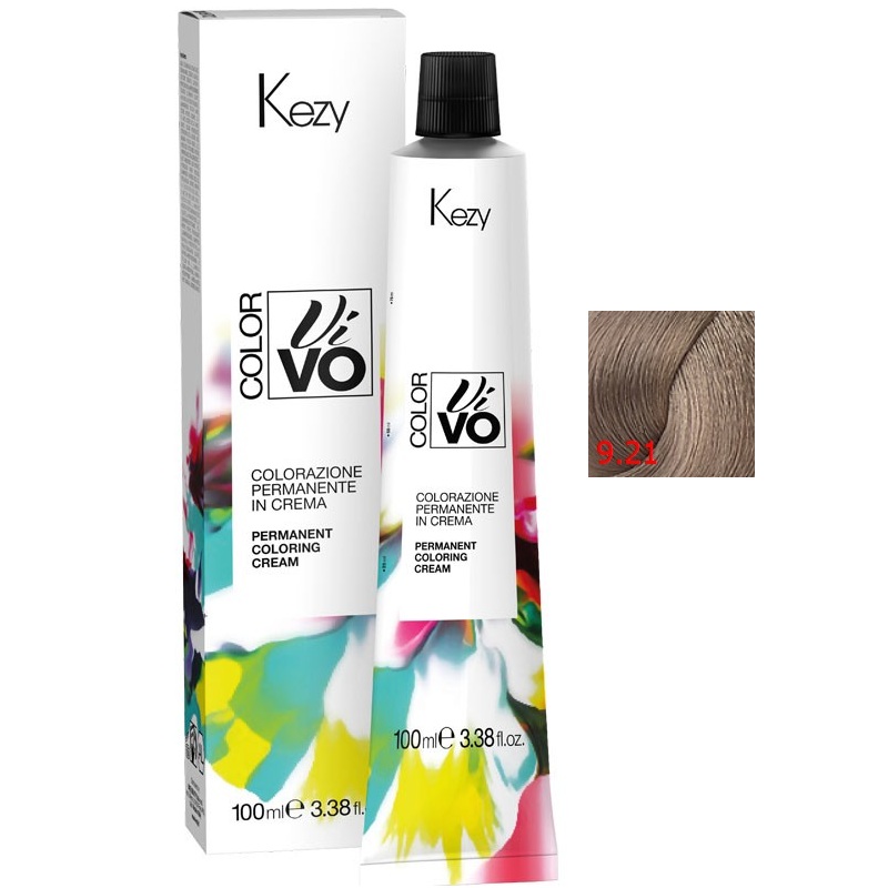 color vivo 9.21 Перманентная крем краска для волос 100 мл kezy 94921 Color Vivo 9.21 Перманентная крем-краска для волос 100 мл KEZY 94921 — изображение 1