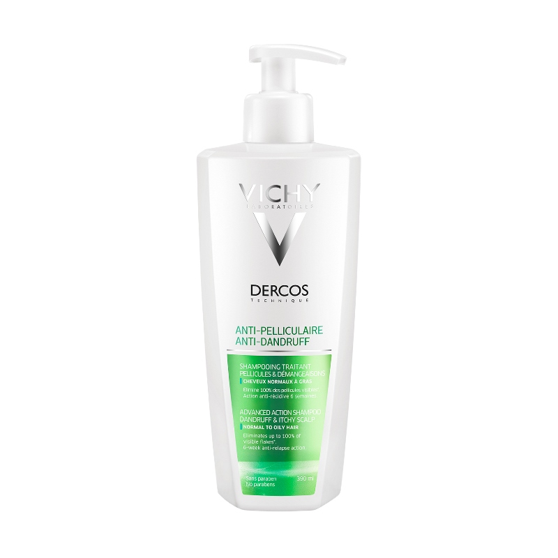 vichy dercos Шампунь уход интенсивный против перхоти для жирной кожи головы 390 мл Vichy Dercos Шампунь-уход интенсивный против перхоти для жирной кожи головы 390 мл — изображение 1