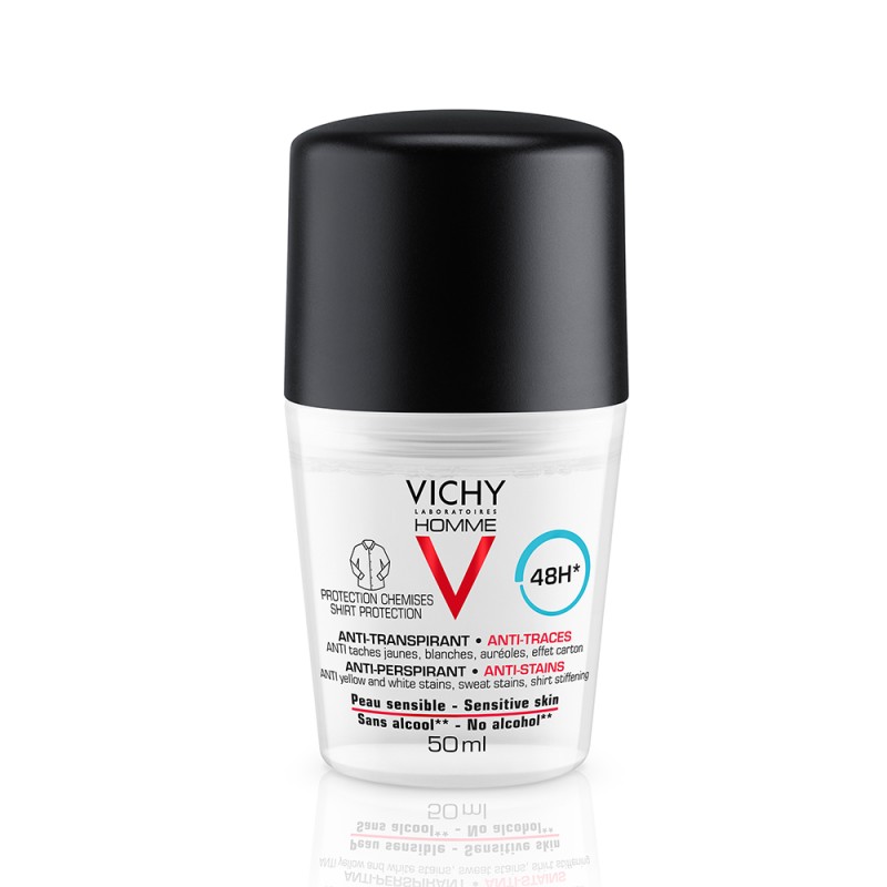 vichy homme Дезодорант антиперспирант шариковый 48ч против пятен 50 мл Vichy Homme Дезодорант-антиперспирант шариковый 48ч против пятен 50 мл — изображение 1