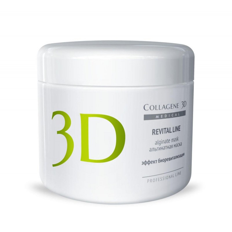 Альгинатная маска для лица и тела revital line с протеинами икры, 200 гр,, collagene 3d medical Альгинатная маска для лица и тела REVITAL LINE с протеинами икры, 200 гр,, COLLAGENE 3D Medical — изображение 1
