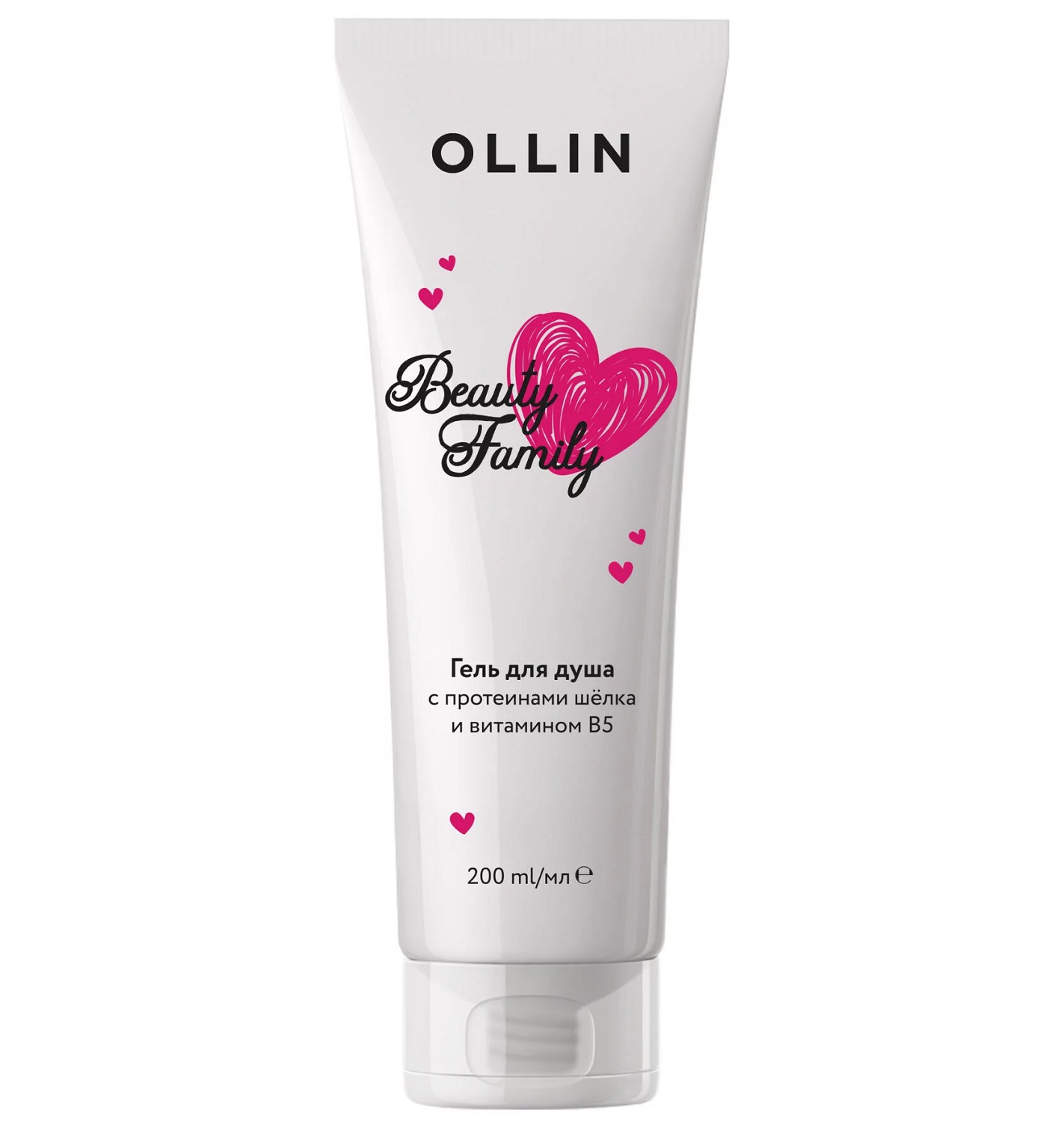 ollin beauty family Гель для душа с протеинами шёлка и витамином В5 200 мл Ollin Beauty Family Гель для душа с протеинами шёлка и витамином В5 200 мл — изображение 1
