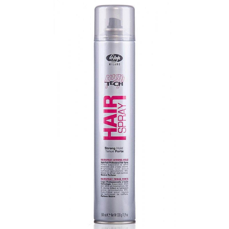 lisap high tech hair spray strong hold Лак для укладки волос сильной фиксации 500 мл LISAP High Tech Hair Spray Strong Hold Лак для укладки волос сильной фиксации 500 мл — изображение 1