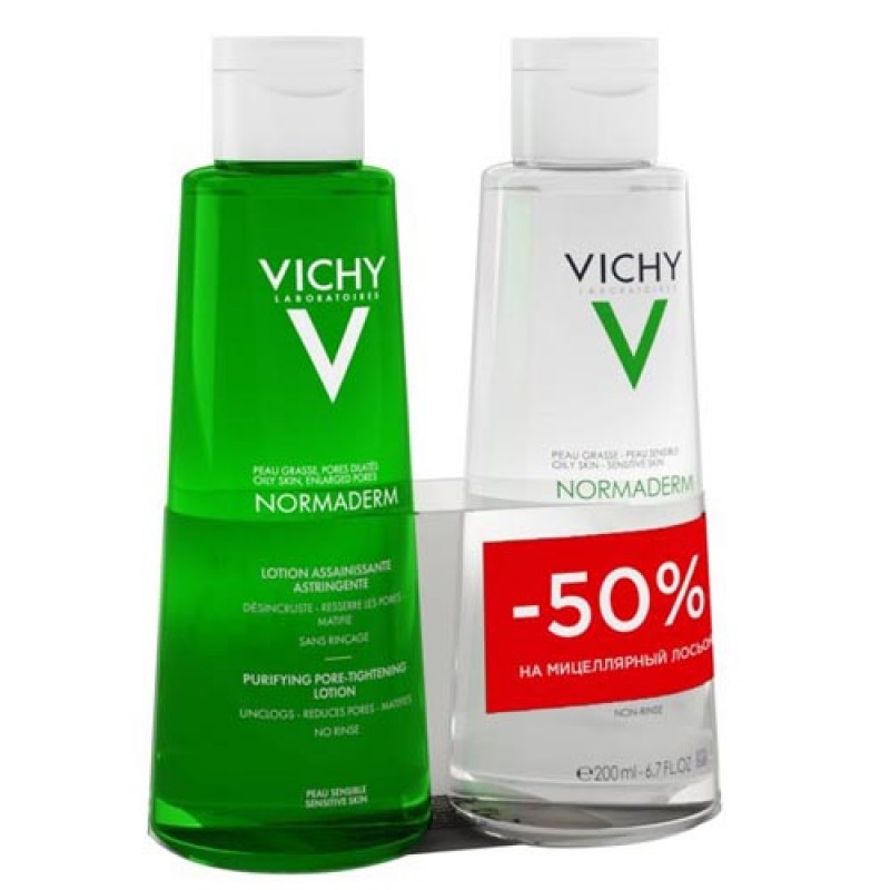 vichy normaderm НАБОР, Лосьон сужающий поры, 200 мл и Нормадерм Мицеллярный лосьон, 200 мл VICHY Normaderm НАБОР, Лосьон сужающий поры, 200 мл и Нормадерм Мицеллярный лосьон, 200 мл — изображение 1