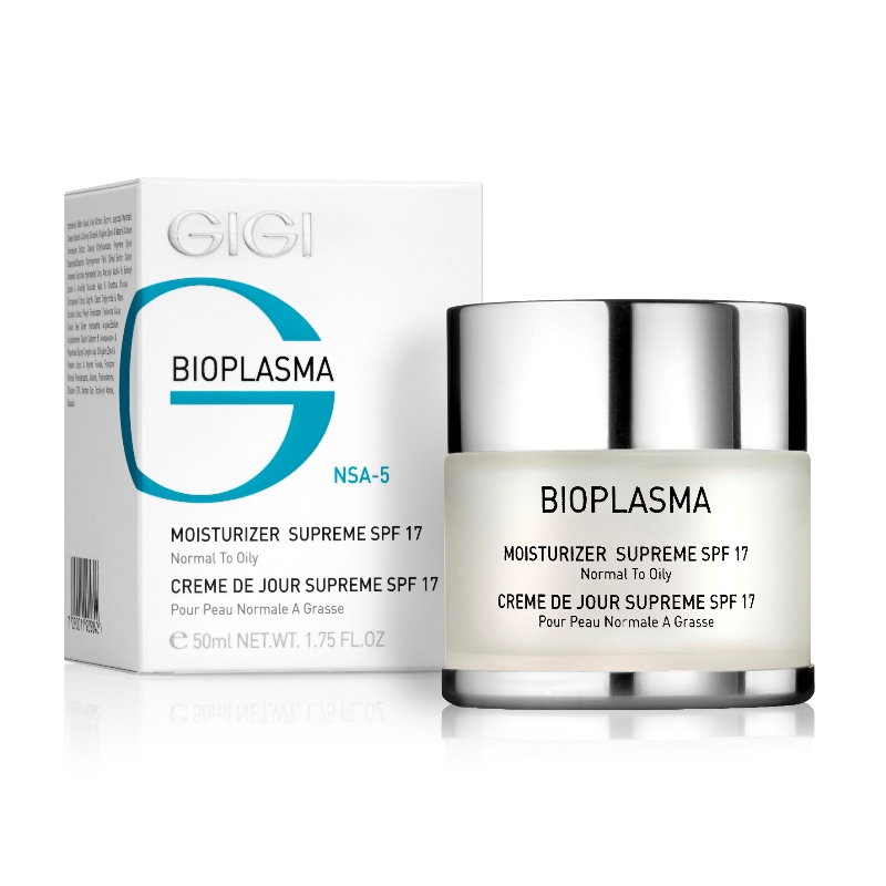 gigi Крем увлажняющий для нормальной и жирной кожи moisturizer supreme spf17 50 мл GIGI Крем увлажняющий для нормальной и жирной кожи Moisturizer Supreme SPF17 50 мл — изображение 1