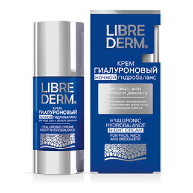 librederm hyaluronic Крем ночной гидробаланс 50 мл LIBREDERM HYALURONIC Крем ночной гидробаланс 50 мл — изображение 1
