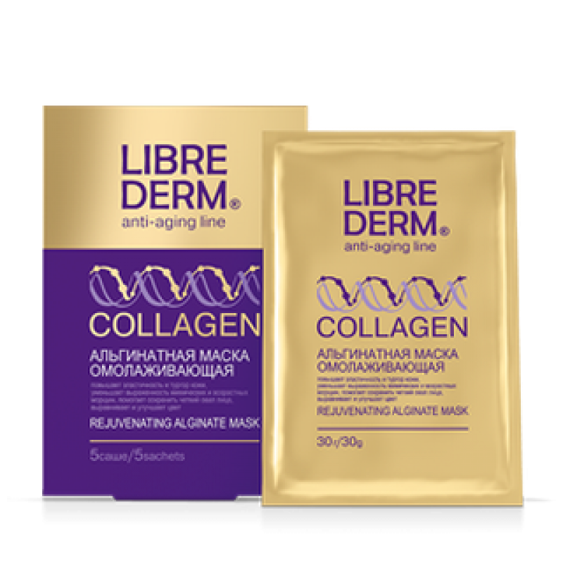 librederm collagen Маска альгинатная омолаживающая n5 30гр LIBREDERM COLLAGEN Маска альгинатная омолаживающая N5 30гр — изображение 1