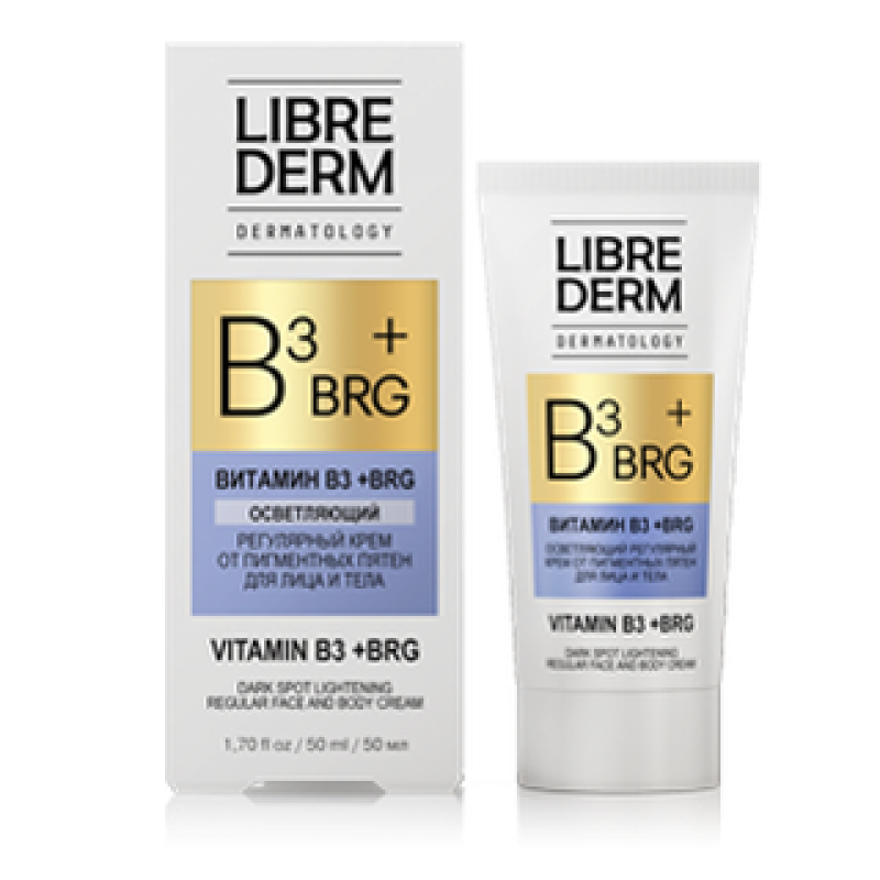 librederm dermatology brg+витамин В3 Крем осветляющий от пигментных пятен 50 мл LIBREDERM DERMATOLOGY BRG+витамин В3 Крем осветляющий от пигментных пятен 50 мл — изображение 1
