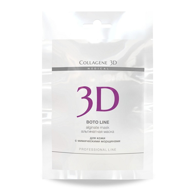 Альгинатная маска для лица и тела boto line с аргирелином, 30 гр,, collagene 3d medical Альгинатная маска для лица и тела BOTO LINE с аргирелином, 30 гр,, COLLAGENE 3D Medical — изображение 1