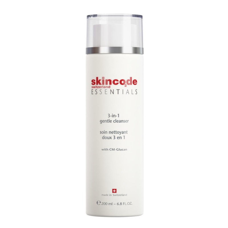 СКИНКОД Мягкое очищающее средство 3 в 1, 200 мл, Основной уход essentials, skincode СКИНКОД Мягкое очищающее средство 3 в 1, 200 мл, Основной уход ESSENTIALS, SKINCODE — изображение 1