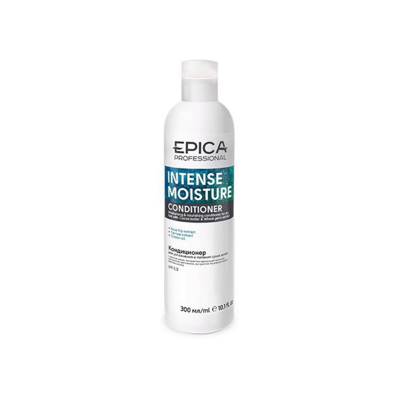 epica intense moisture / Кондиционер для увлажнения и питания сухих волос с маслом какао и экстрактом зародышей пшеницы, 300 мл EPICA Intense Moisture / Кондиционер для увлажнения и питания сухих волос с маслом какао и экстрактом зародышей пшеницы, 300 мл — изображение 1