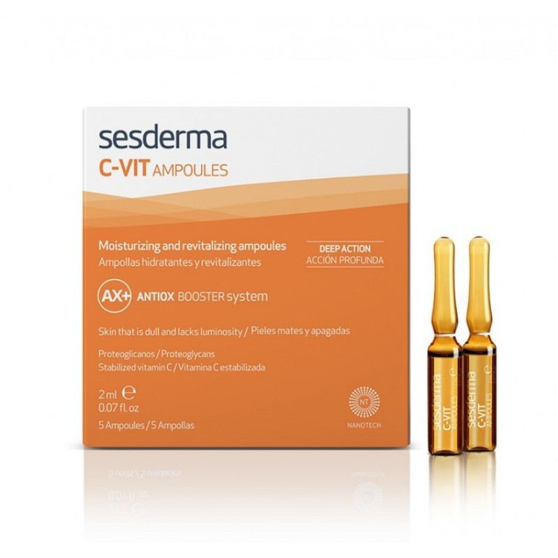 sesderma c vit ampoules Средство в ампулах с витамином С 5 ампул по 2 мл SesDerma C-VIT Ampoules Средство в ампулах с витамином С 5 ампул по 2 мл — изображение 1