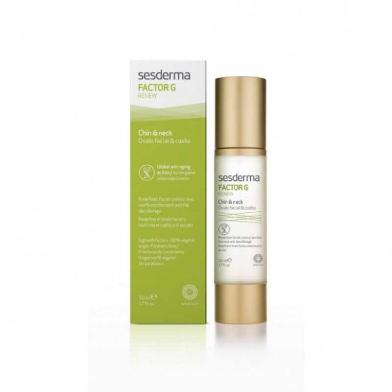 sesderma factor g renew oval face & neck Омолаживающее средство для овала лица и шеи 50 мл SesDerma FACTOR G RENEW Oval face & neck Омолаживающее средство для овала лица и шеи 50 мл — изображение 1