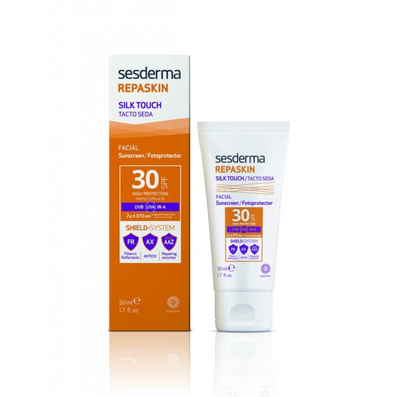 sesderma repaskin silk touch facial sunscreen spf30 Солнцезащитное средство с нежностью шелка для лица СЗФ30 50 мл SesDerma REPASKIN SILK TOUCH Facial Sunscreen SPF30 Солнцезащитное средство с нежностью шелка для лица СЗФ30 50 мл — изображение 1