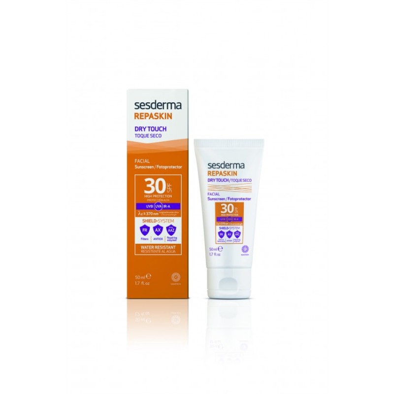 sesderma repaskin dry touch facial sunscreen spf 30 Средство солнцезащитное с матовым эффектом для лица СЗФ 30 50 мл SesDerma REPASKIN DRY TOUCH Facial sunscreen SPF 30 Средство солнцезащитное с матовым эффектом для лица СЗФ 30 50 мл — изображение 1