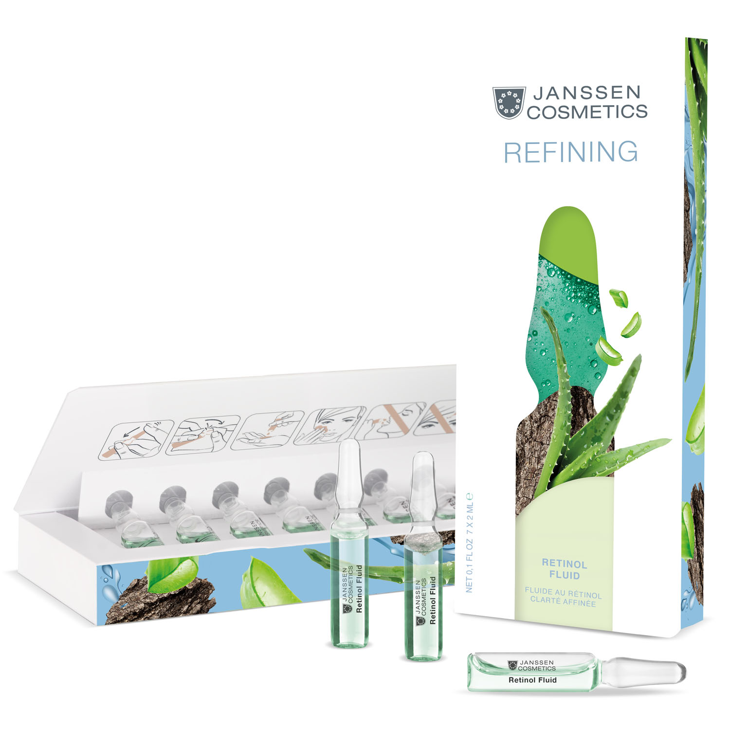 janssen refining retinol fluid Интенсивный противовозрастной флюид с ретинолом 7*2 мл JANSSEN Refining Retinol Fluid Интенсивный противовозрастной флюид с ретинолом 7*2 мл — изображение 1