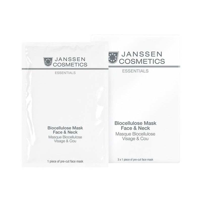 janssen biocellulose mask face neck Универсальная интенсивно увлажняющая лифтинг маска для лица и шеи с голубикой 1 шт JANSSEN Biocellulose Mask Face Neck Универсальная интенсивно увлажняющая лифтинг-маска для лица и шеи с голубикой 1 шт — изображение 1