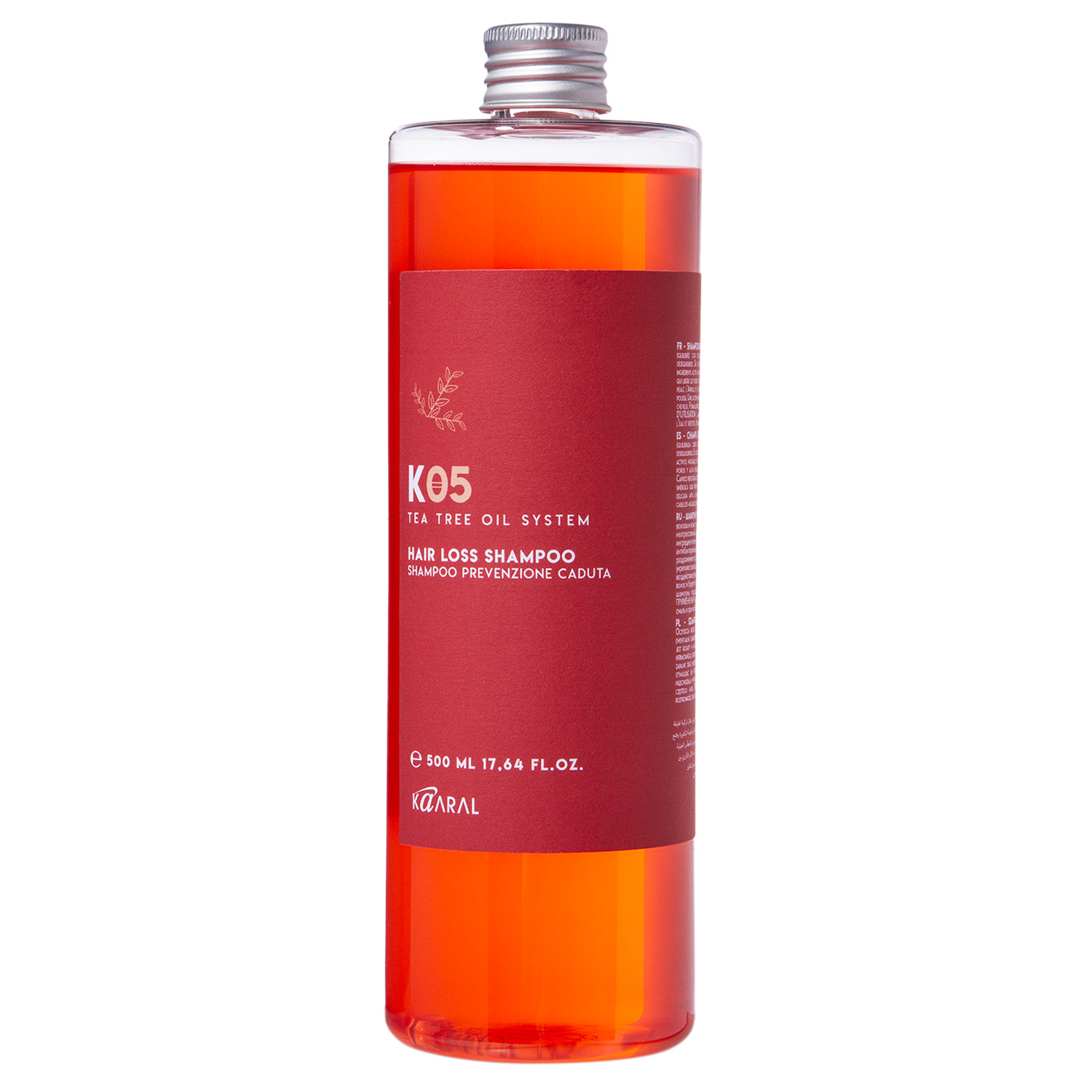 kp 5001050, К05 hair loss shampoo. ШАМПУНЬ против выпадения волос, 500 мл, kaaral KP_5001050, К05 HAIR LOSS SHAMPOO. ШАМПУНЬ против выпадения волос, 500 мл, KAARAL — изображение 1