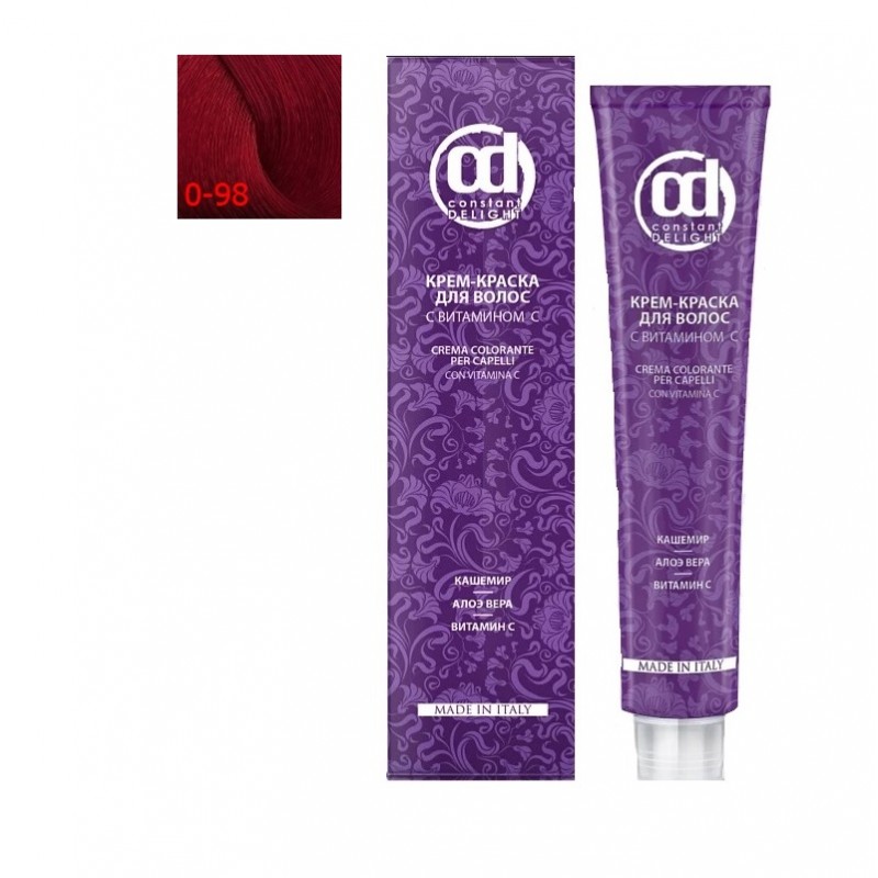 Крем краска для волос с витамином c 0.98 розовый микстон 100 мл constant delight Крем-краска для волос с витамином C 0.98 розовый микстон 100 мл CONSTANT DELIGHT — изображение 1