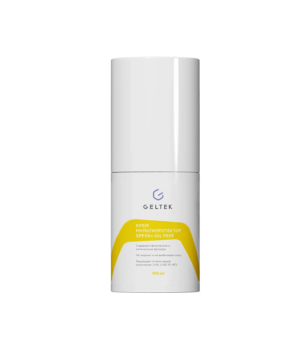 GELTEK Крем Мультипротектор SPF50+ oil free 100 мл — изображение 1