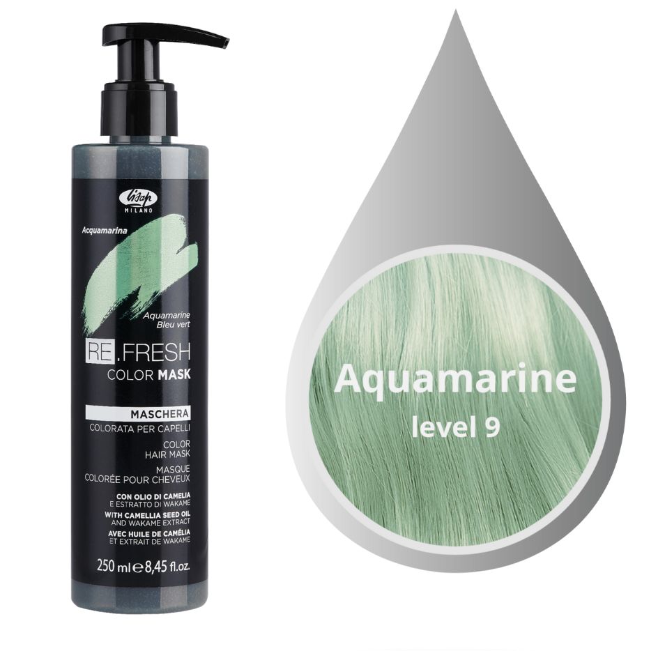 lisap refresh color mask acquamarine Оттеночная маска для волос Аквамарин 250 мл LISAP Refresh Color Mask Acquamarine Оттеночная маска для волос Аквамарин 250 мл — изображение 1