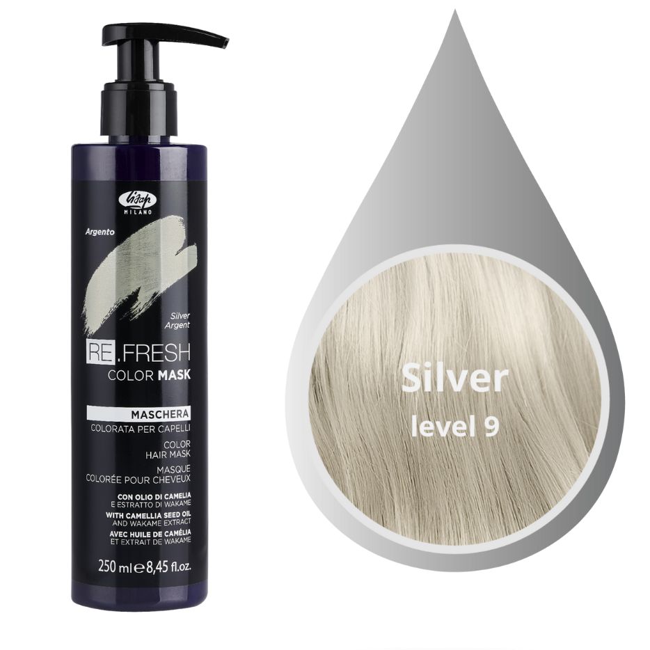 lisap refresh color mask silver Оттеночная маска для волос Серебряный 250 мл LISAP Refresh Color Mask Silver Оттеночная маска для волос Серебряный 250 мл — изображение 1