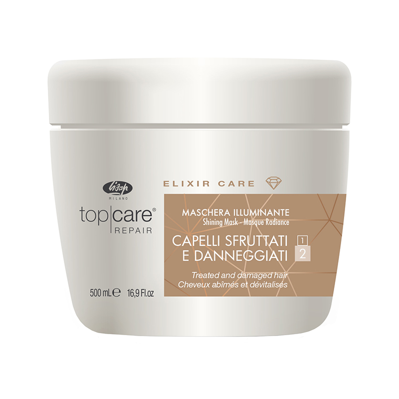 top care repair elixir care mask / Маска эликсир для придания блеска, 500мл, elixir care, lisap Top Care Repair Elixir Care Mask / Маска-эликсир для придания блеска, 500мл, ELIXIR CARE, LISAP — изображение 1