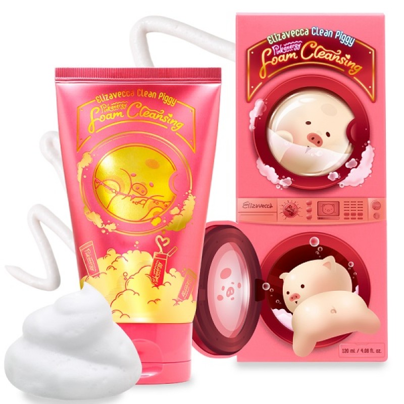 clean piggy pinkenergy foam cleansing / Пенка для умывания, 120 мл Clean Piggy Pinkenergy Foam Cleansing / Пенка для умывания, 120 мл — изображение 1
