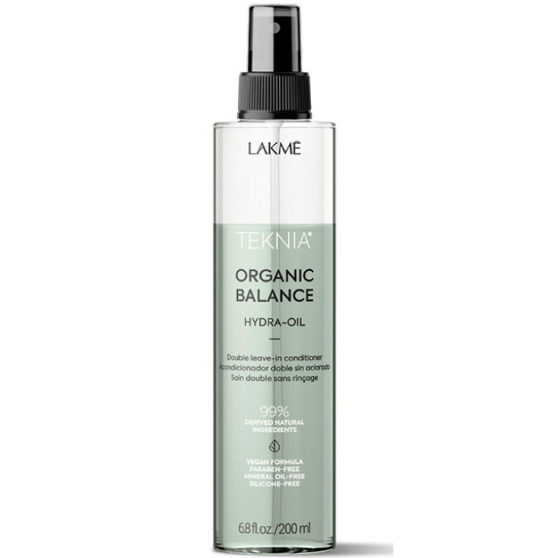 lakme organic balance hydra oil Двухфазный несмываемый кондиционер для всех типов волос 200 мл LAKME ORGANIC BALANCE HYDRA-OIL Двухфазный несмываемый кондиционер для всех типов волос 200 мл — изображение 1