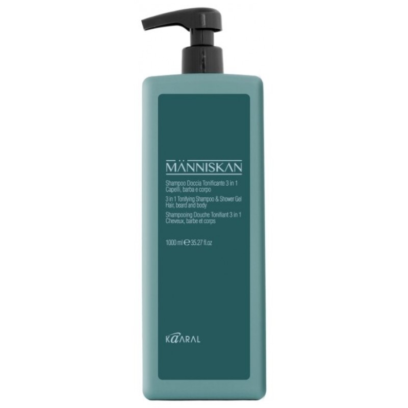 Шампунь тонизирующий 3в1 tonifing shampoo&shower gel 1000 мл kaaral Шампунь тонизирующий 3в1 Tonifing Shampoo&Shower Gel 1000 мл KAARAL — изображение 1