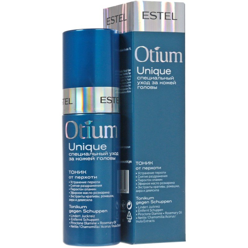 estel otium unique, Тоник пилинг против перхоти, 100 мл ESTEL Otium Unique, Тоник-пилинг против перхоти, 100 мл — изображение 1