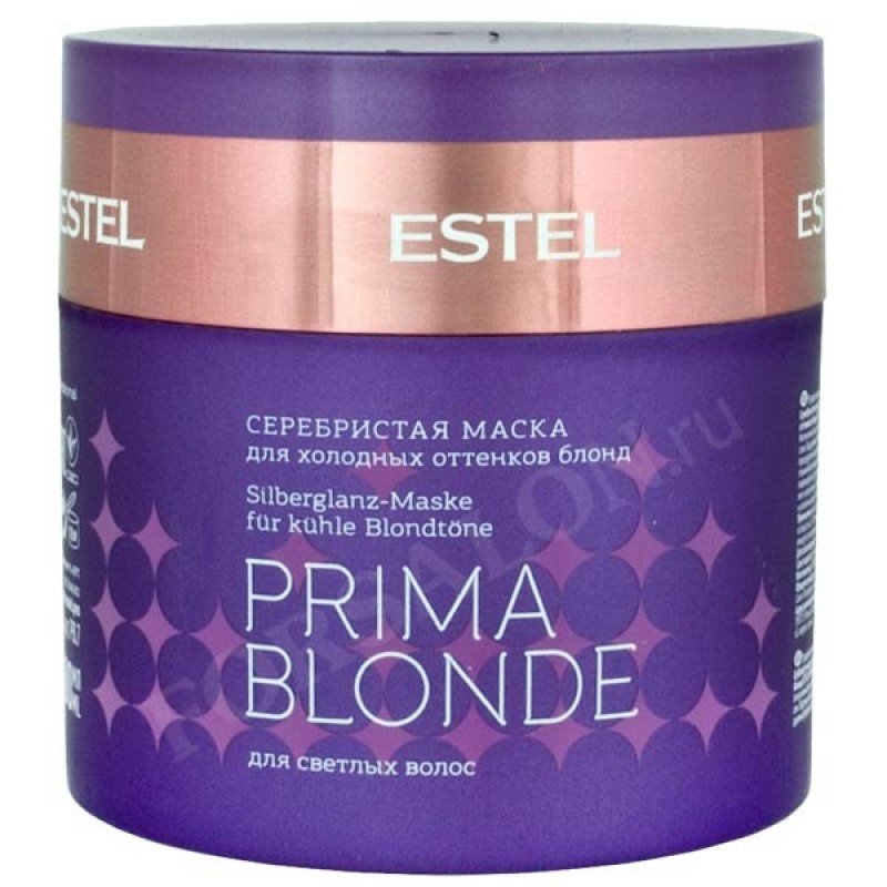 estel prima blonde, Маска для волос серебристая для холодных оттенков блонд, 300 мл ESTEL Prima Blonde, Маска для волос серебристая для холодных оттенков блонд, 300 мл — изображение 1